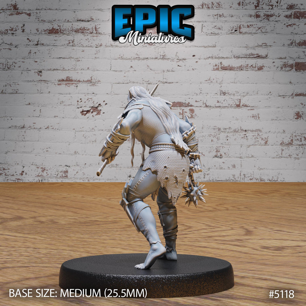 Half-Drow Slave Master Option #5118 back DND miniature Prison Break 16k resin