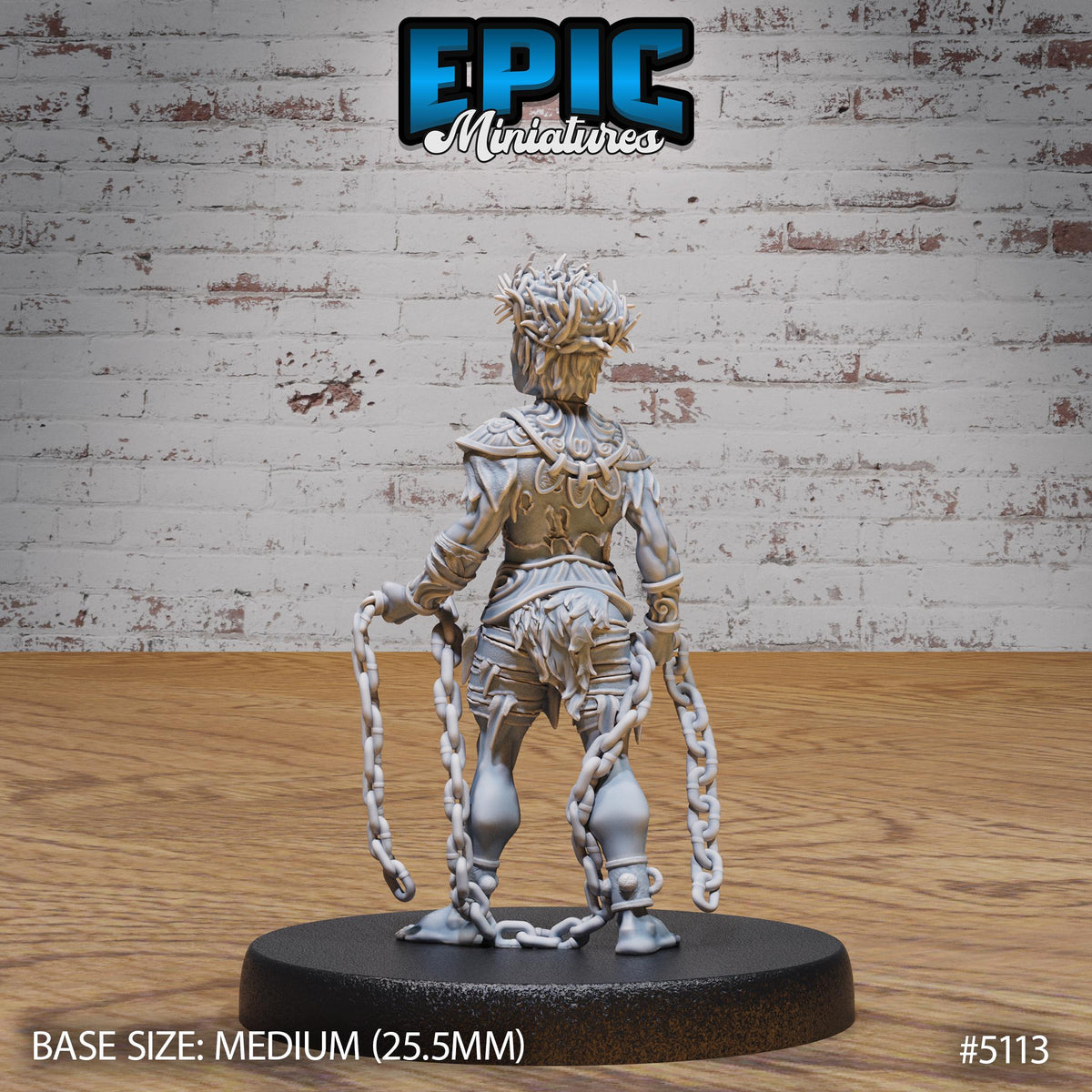 Slave Halfling Option #5113 back DND miniature Prison Break 16k resin