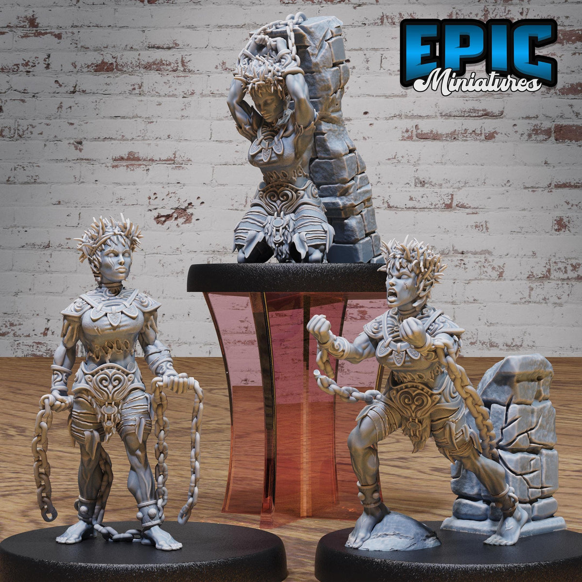 Slave Halfling Set of 3 DND miniatures group photo Prison Break