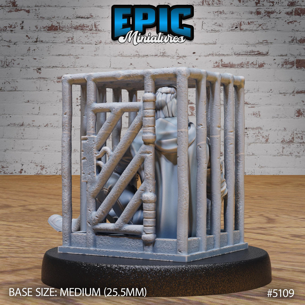 Prisoner Master Option #5109 back DND miniature Prison Break 16k resin