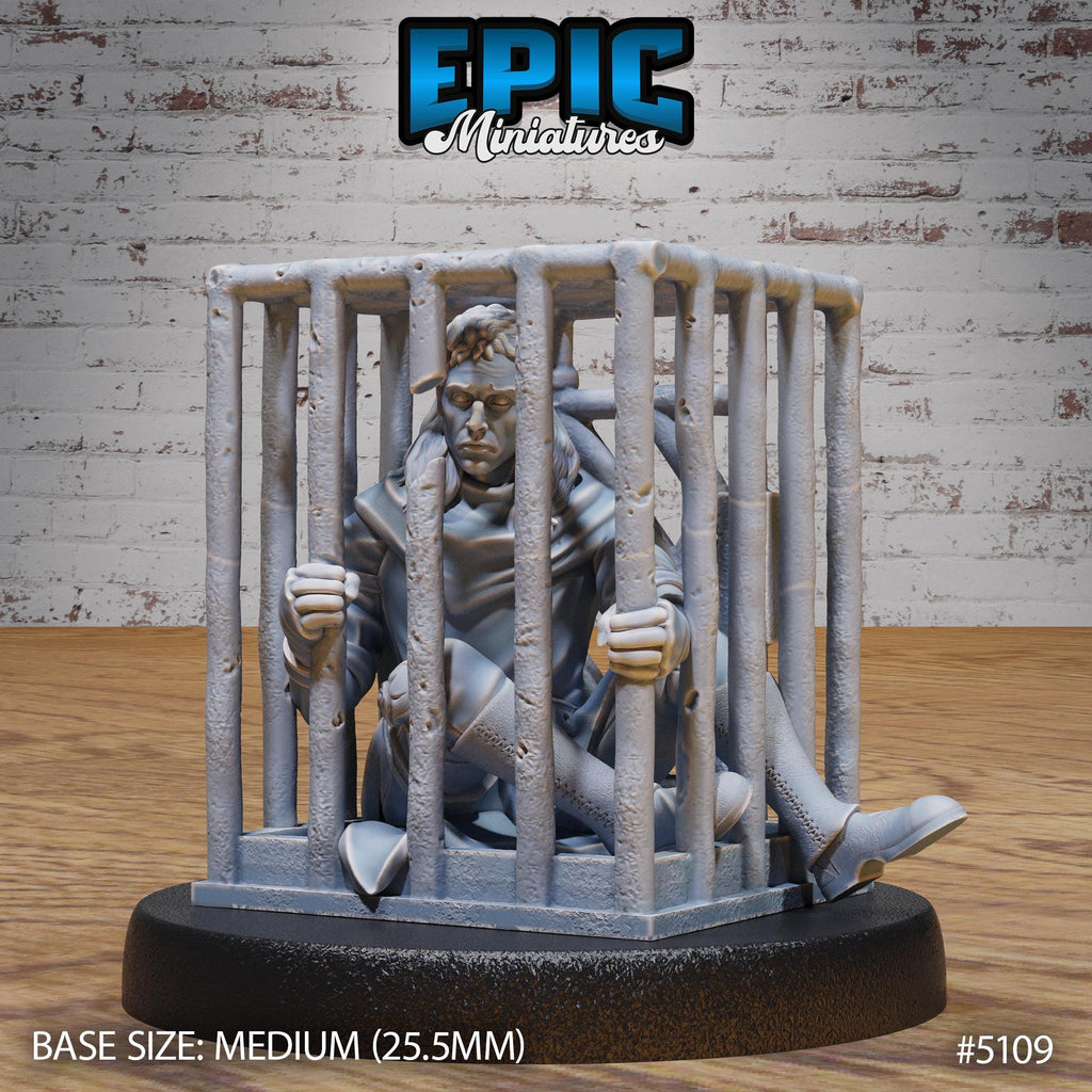 Prisoner Master Option #5109 front DND miniature Prison Break 16k resin