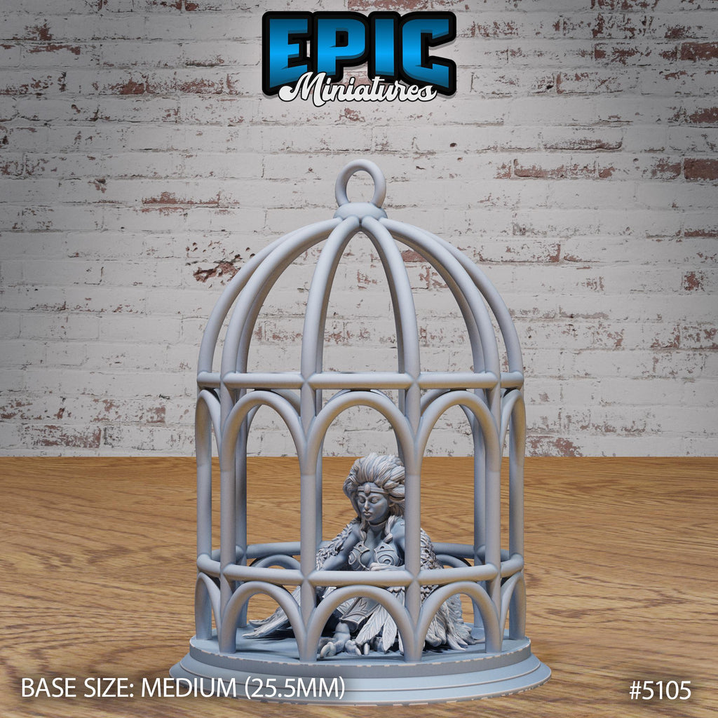 Captured Harpy Option #5105 front DND miniature Prison Break 16k resin