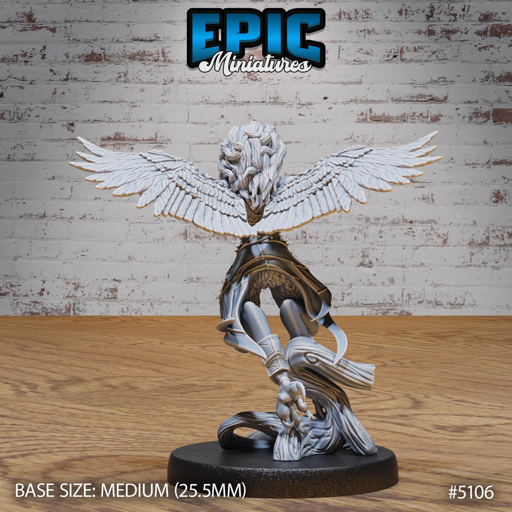 Captured Harpy Option #5106 back DND miniature Prison Break 16k resin