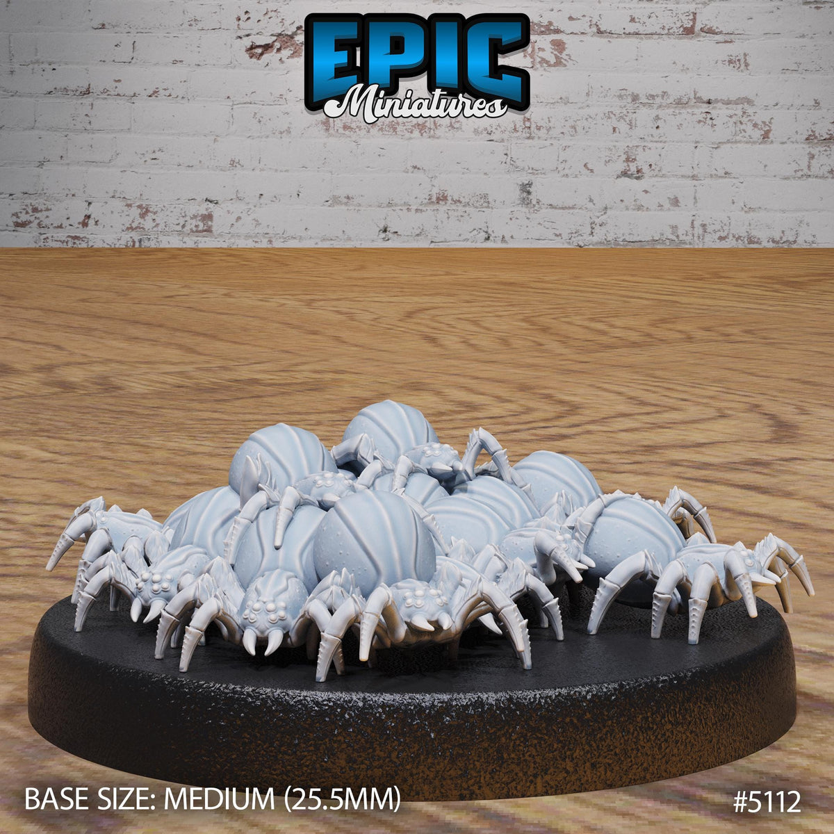 Spider Swarm Option #5112 front DND miniature Prison Break 16k resin