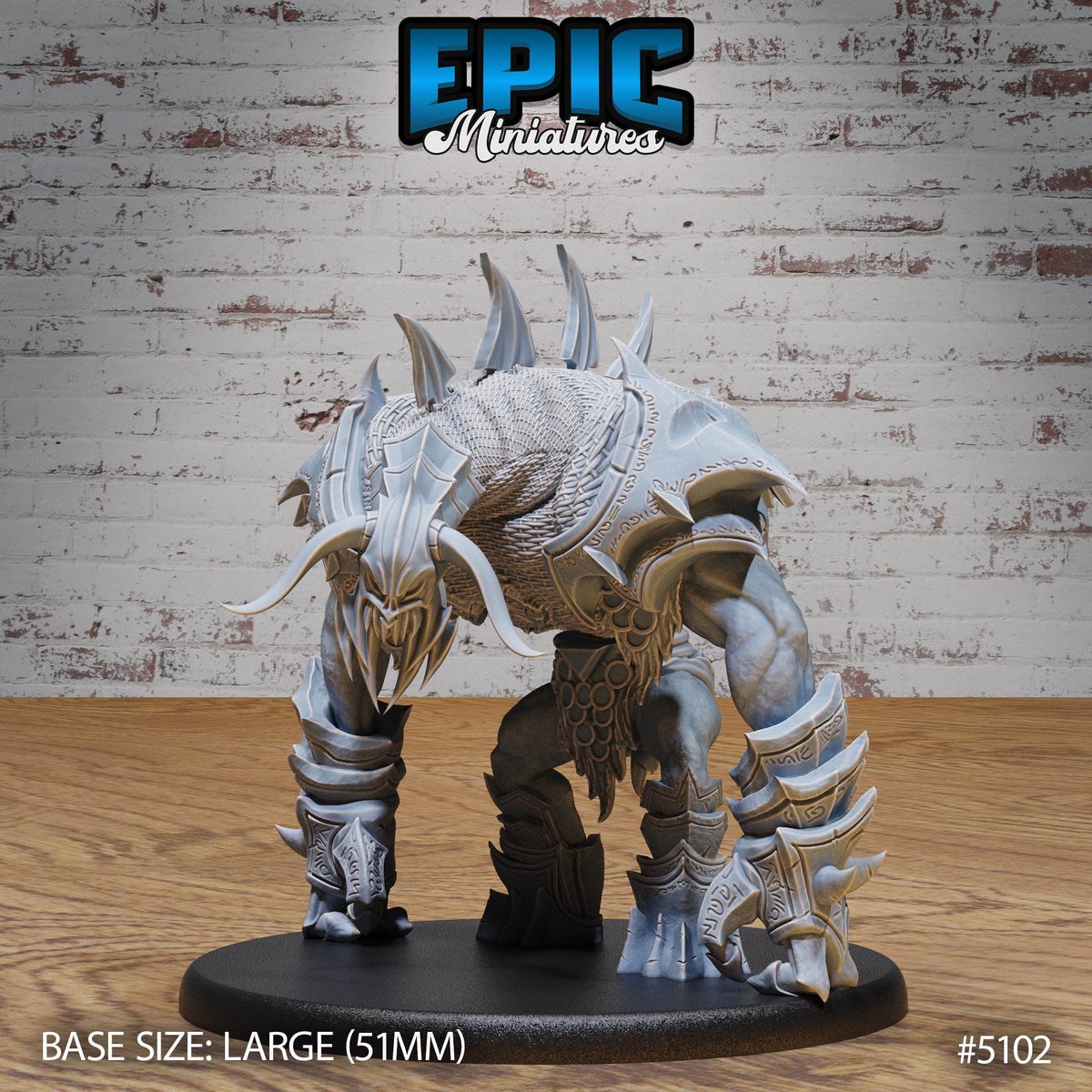 Bone Guard Option #5102 front DND miniature Prison Break 16k resin