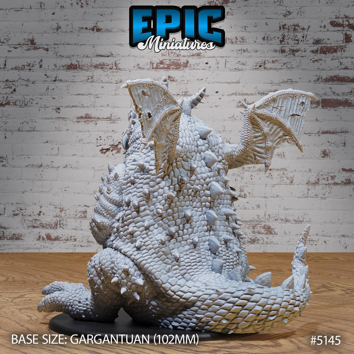 GARGANTUAN Fat Dragon Option #5145 back DND miniature Prison Break 16k resin