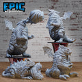 GARGANTUAN Fat Dragon Set of 4 DND miniatures group photo Prison Break