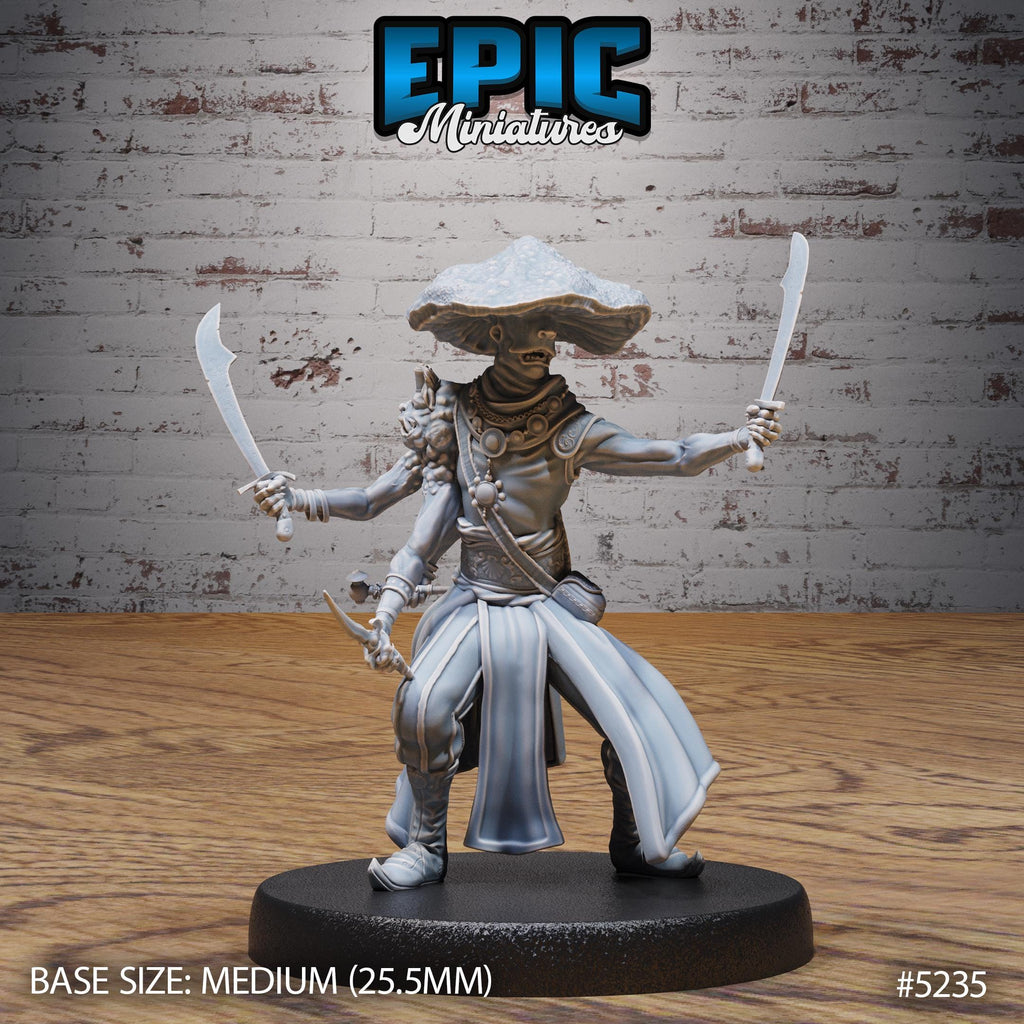 Oriental Fungi Merchant Option #5235 front DND miniature Oriental Fortress 16k resin