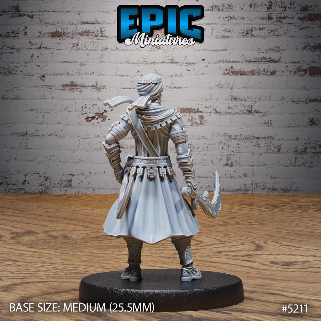 Assassin Prince Option #5211 back DND miniature Oriental Fortress 16k resin