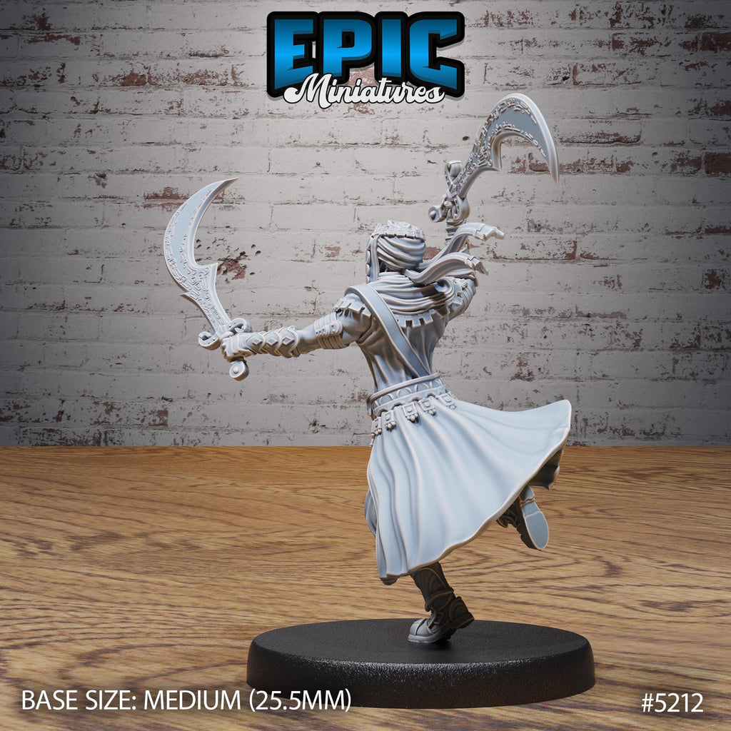 Assassin Prince Option #5212 back DND miniature Oriental Fortress 16k resin