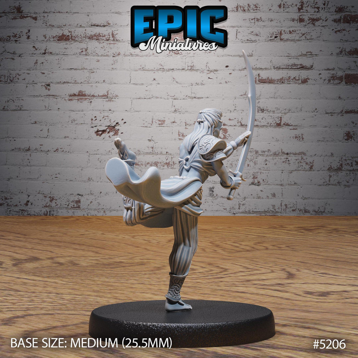 Belly Dancer Option #5206 back DND miniature Oriental Fortress 16k resin