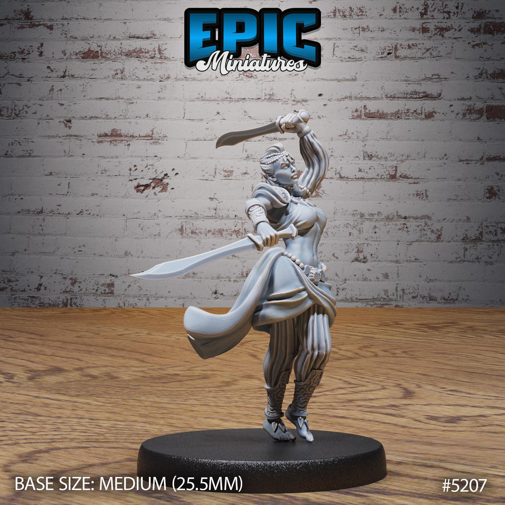Belly Dancer Option #5207 front DND miniature Oriental Fortress 16k resin