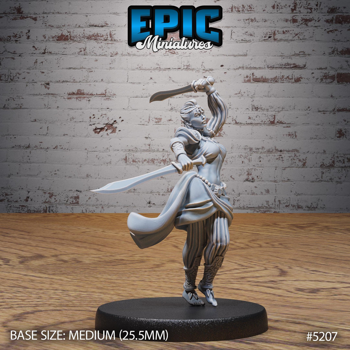 Belly Dancer Option #5207 front DND miniature Oriental Fortress 16k resin