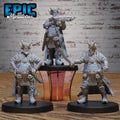 Tiefling Merchant Set of 3 DND miniatures group photo Oriental Fortress