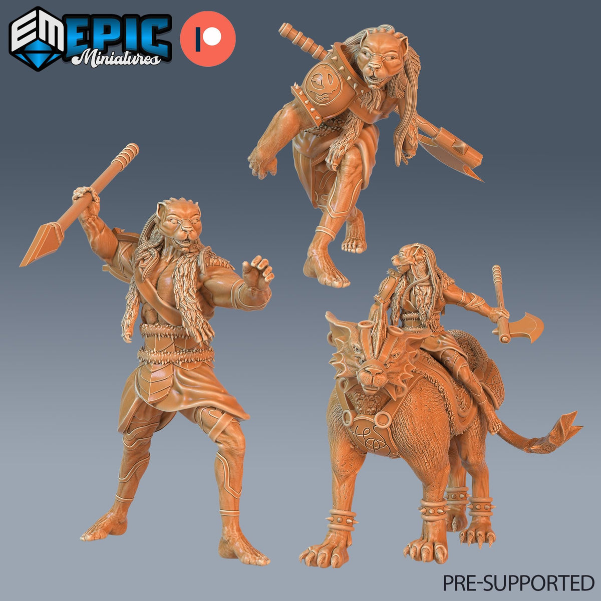 Masked Hunter Set of 3 DND miniatures group photo Cruel Marshes