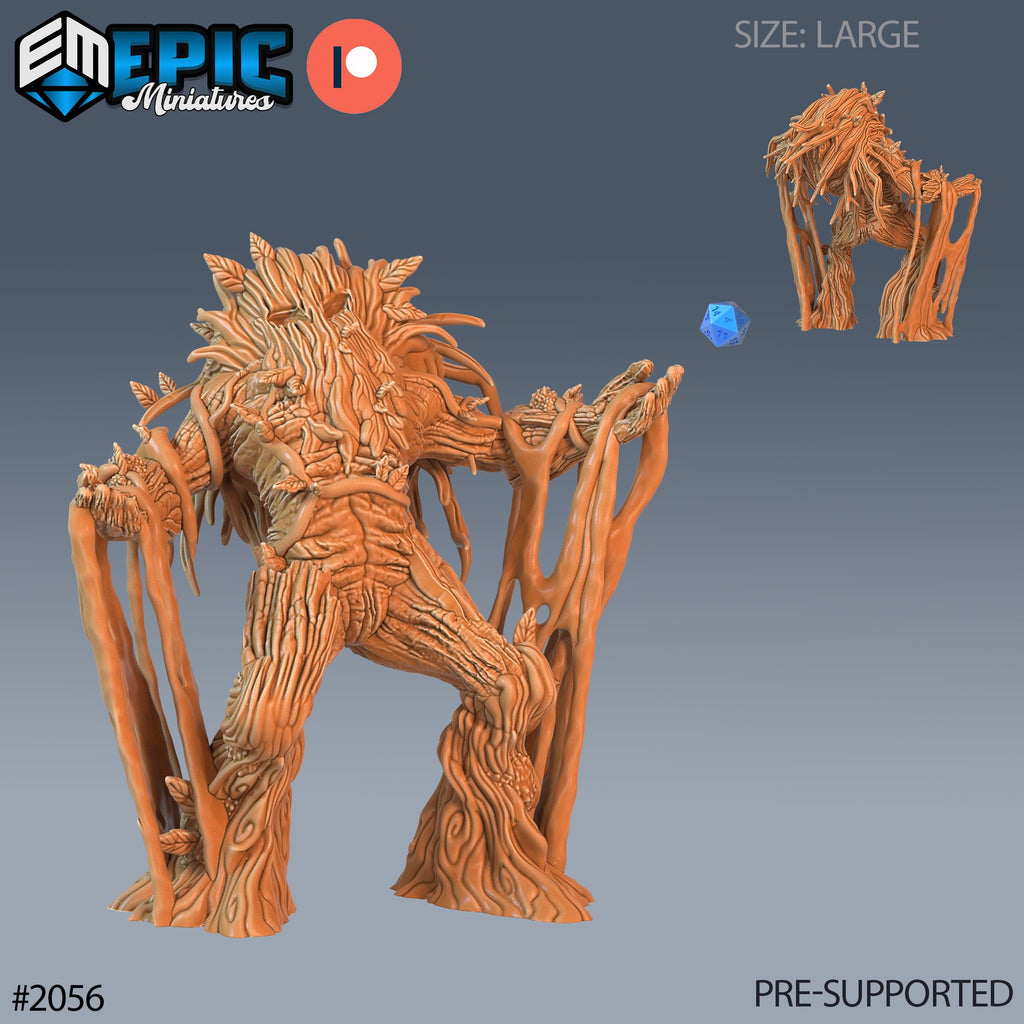 Shambling Mound Option #2056 front DND miniature Cruel Marshes 16k resin