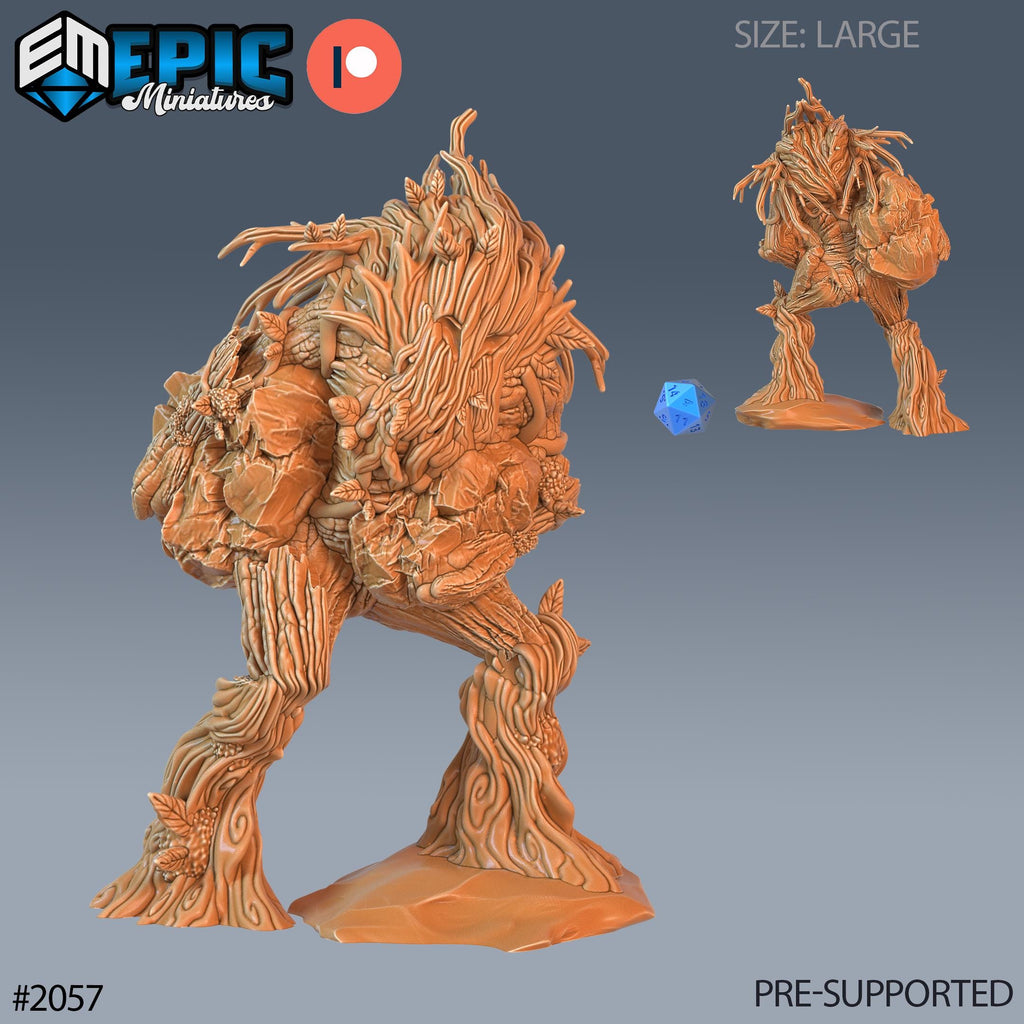 Shambling Mound Option #2057 front DND miniature Cruel Marshes 16k resin