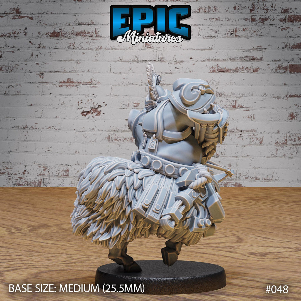 Goat Centaur Option #048 back DND miniature Dwarf Army Pack 16k resin