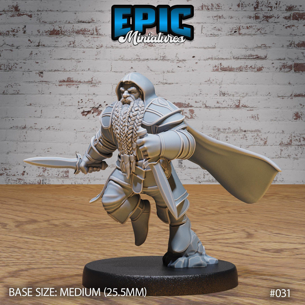 Dwarf Army Set of 10 Variations Option #031 front DND miniature Dwarf Army Pack 16k resin
