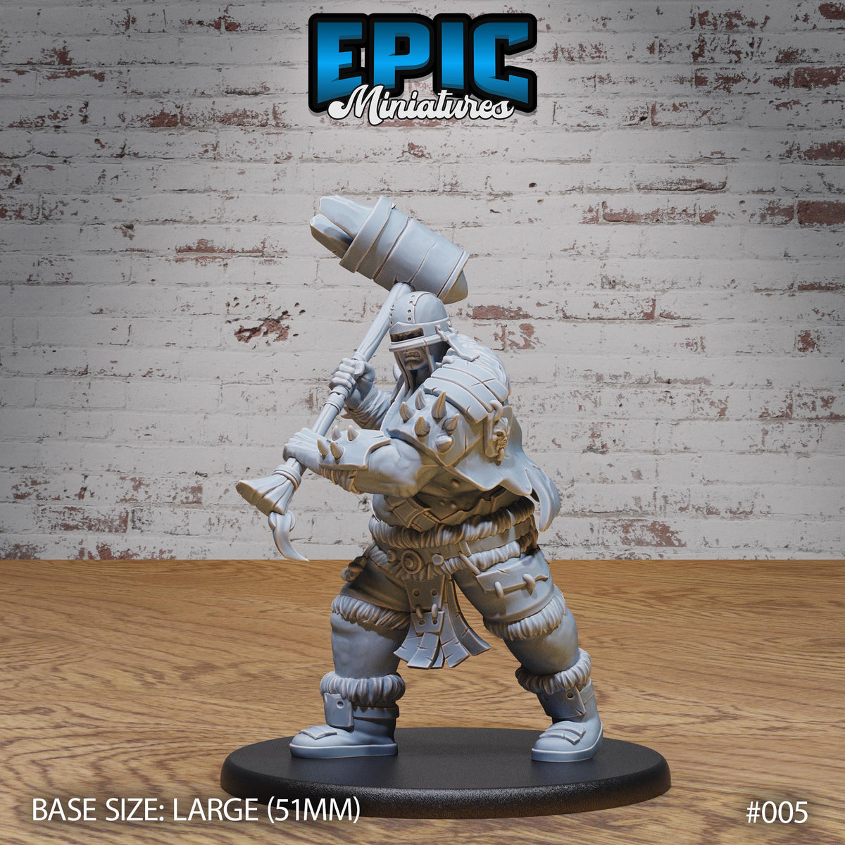 Hill Giant Juggernaut Option #005 front DND miniature Dwarf Army Pack 16k resin
