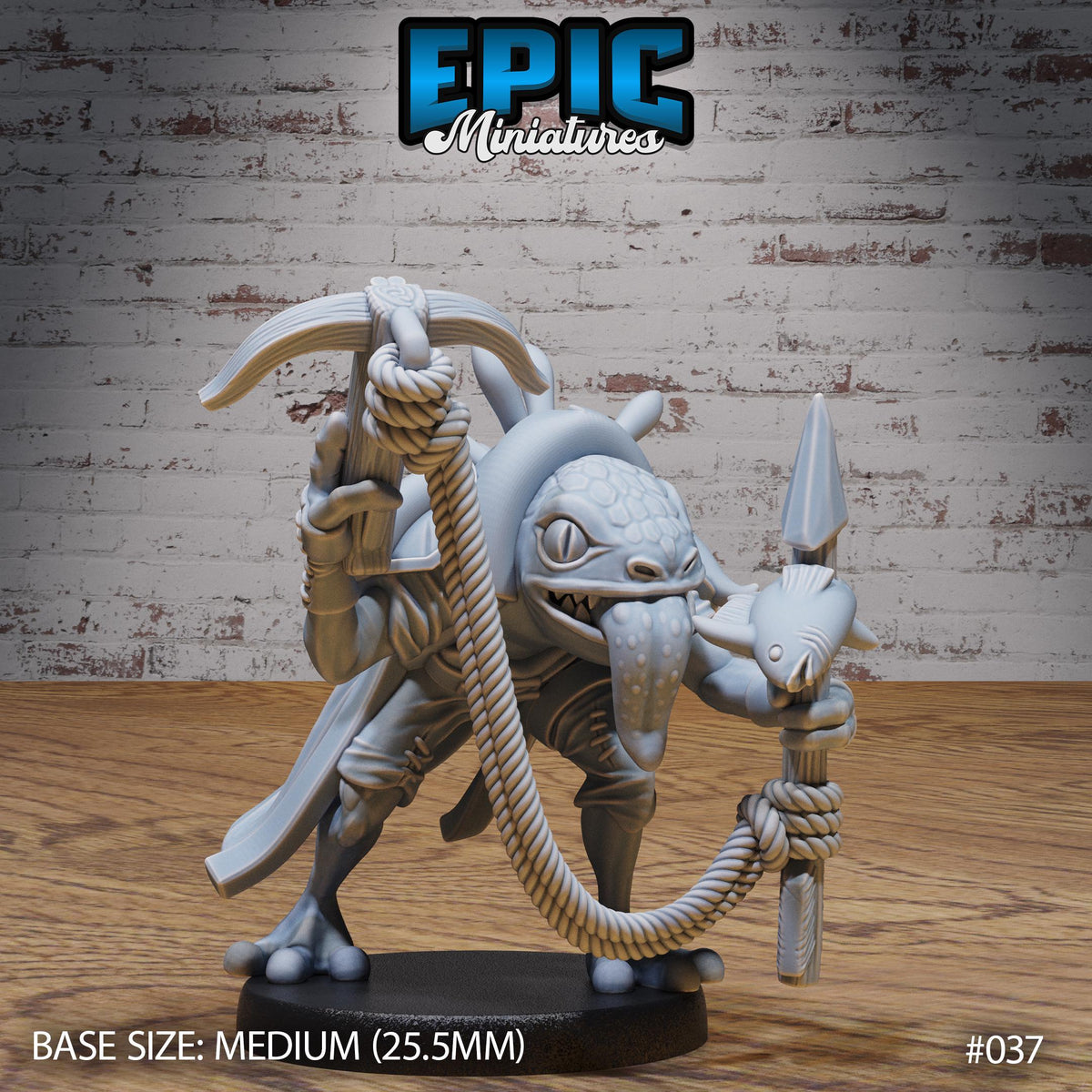 River Tribe Folk Option #038 front DND miniature NPC Fun Pack 16k resin