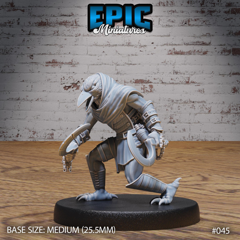 Kenku Bird Tribe Option #045 front DND miniature NPC Fun Pack 16k resin