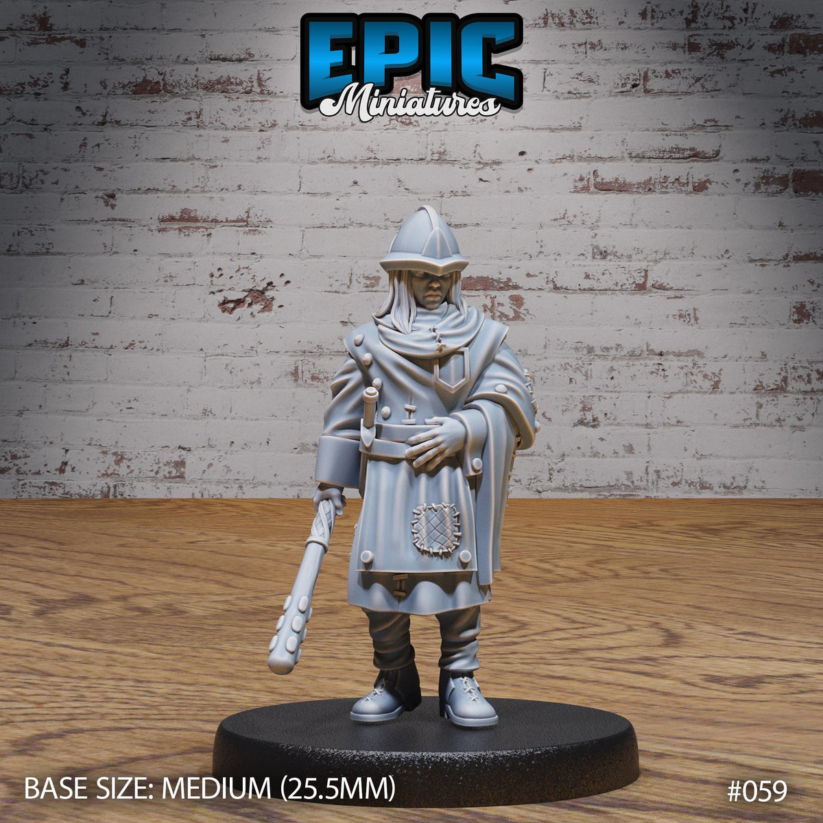 City Guard Option #060 front DND miniature NPC Fun Pack 16k resin