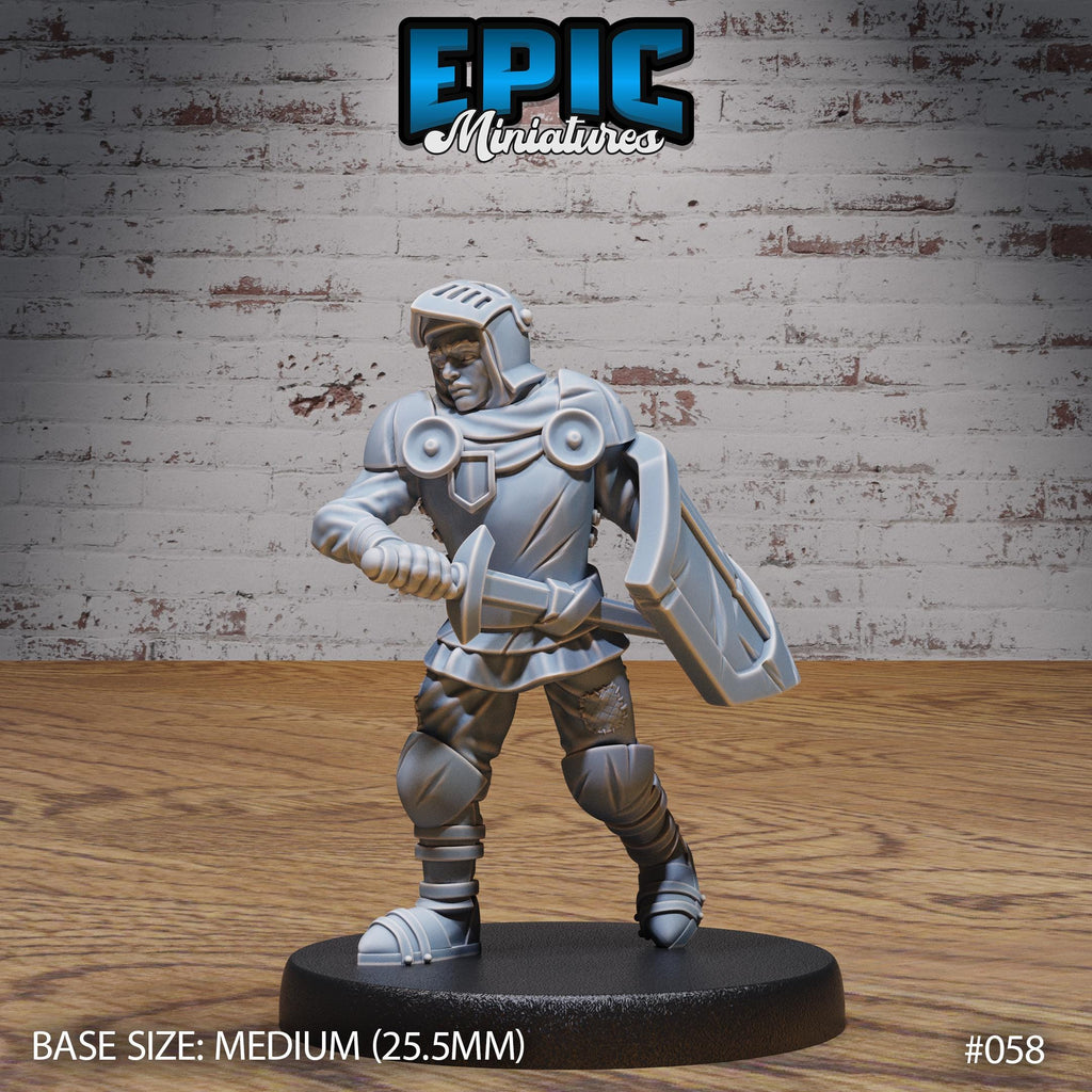 City Guard Option #059 front DND miniature NPC Fun Pack 16k resin