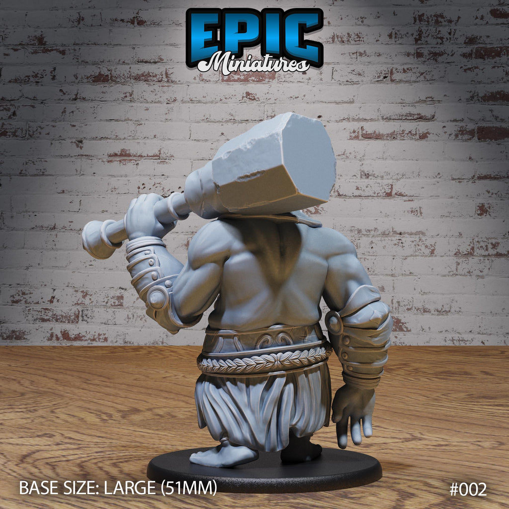 Half Troll Option #002 back DND miniature Orc Army Pack 16k resin