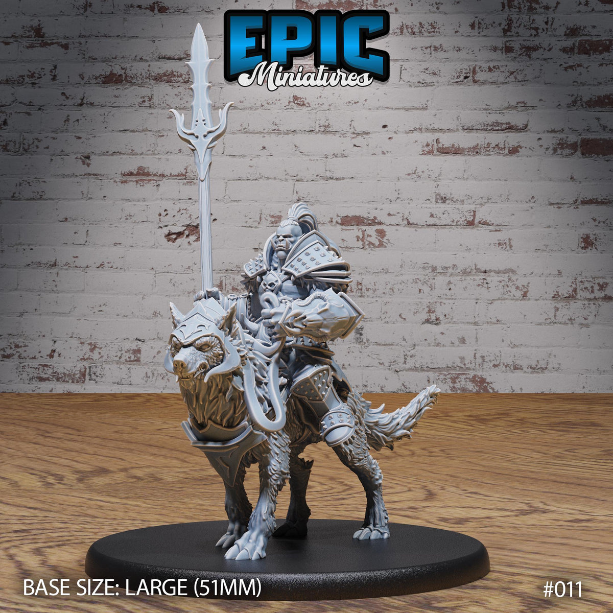 Orc Army Wolf Rider Option #011 front DND miniature Orc Army Pack 16k resin