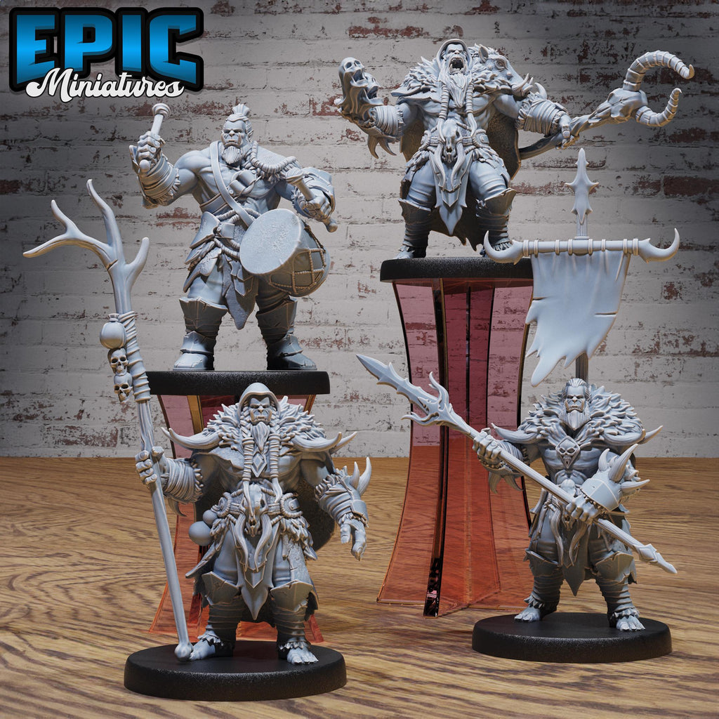 Orc Army Set of 4 DND miniatures group photo Orc Army Pack