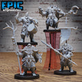 Orc Army Set of 4 DND miniatures group photo Orc Army Pack