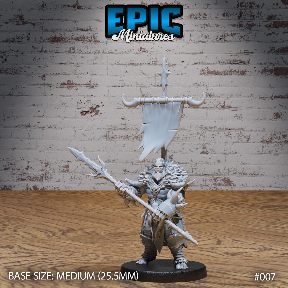 Orc Army Option #007 front DND miniature Orc Army Pack 16k resin