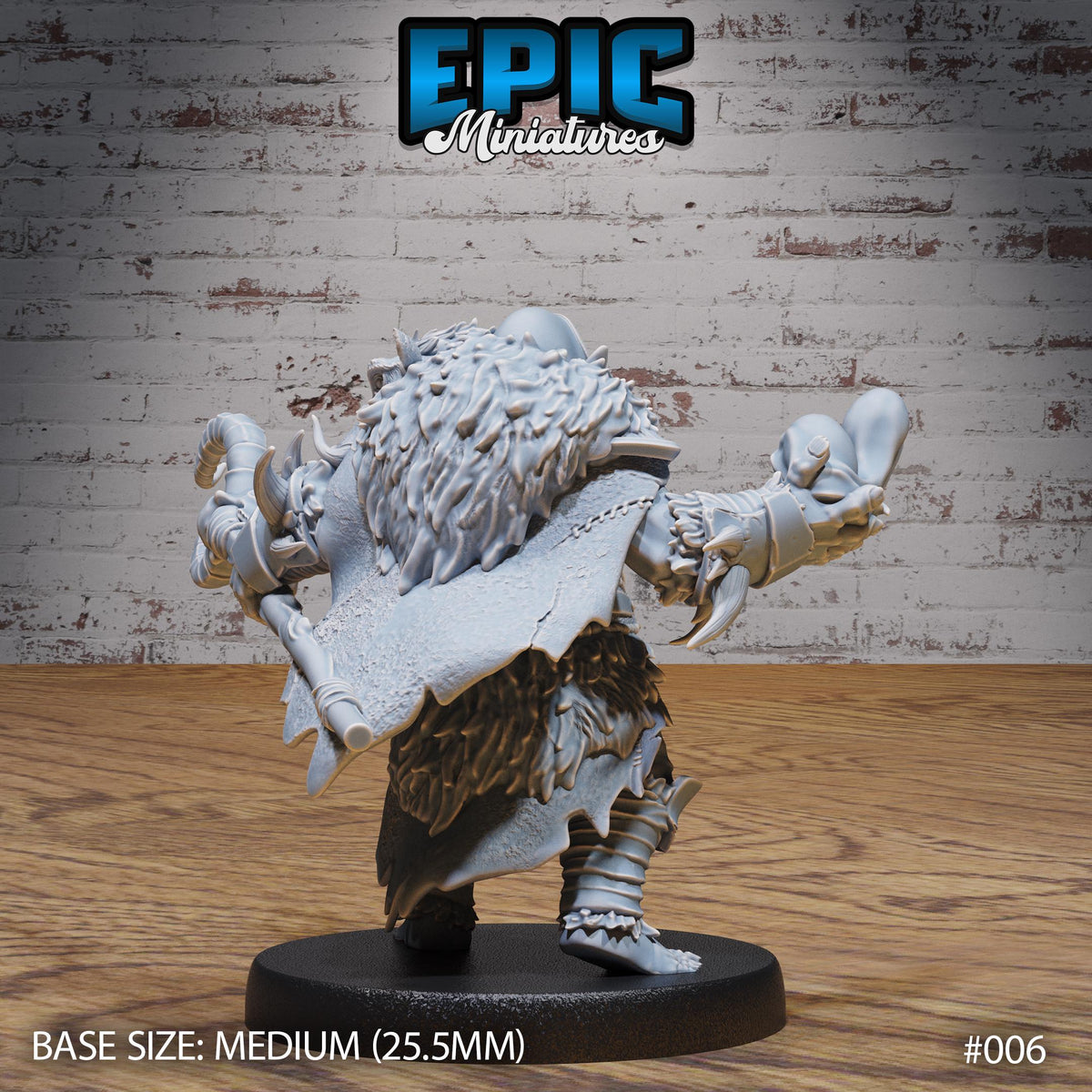 Orc Army Option #006 back DND miniature Orc Army Pack 16k resin