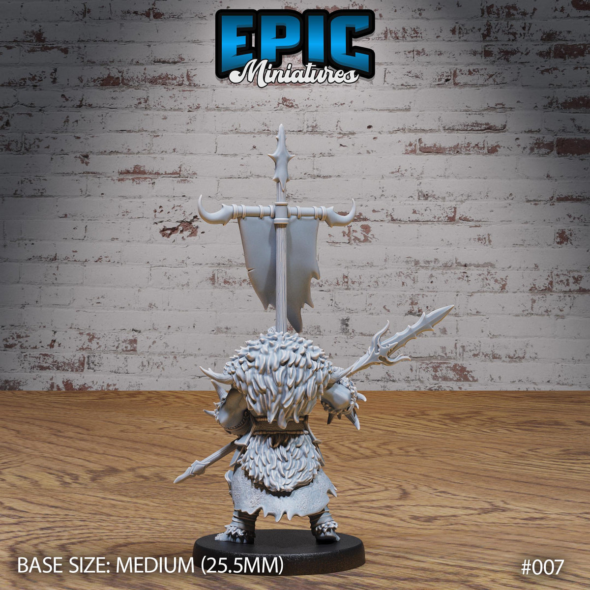 Orc Army Option #007 back DND miniature Orc Army Pack 16k resin