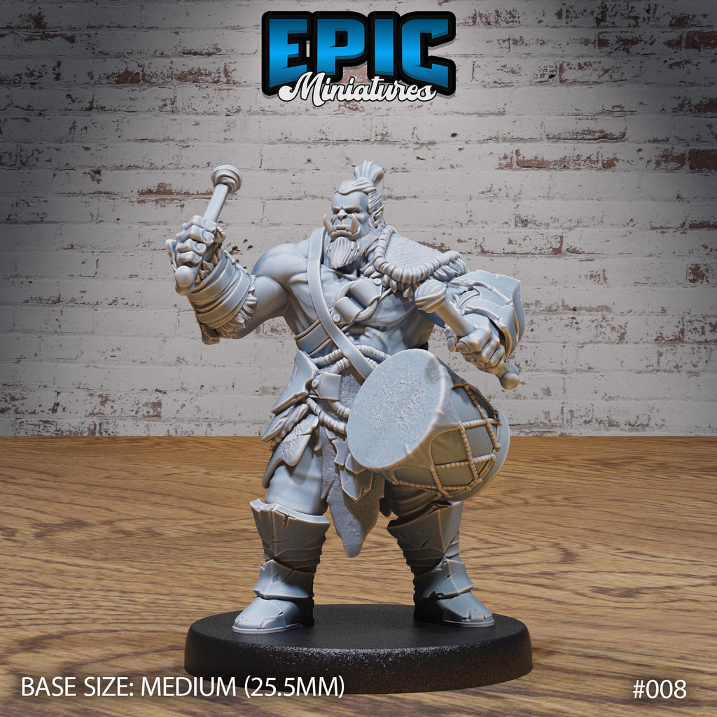 Orc Army Option #008 front DND miniature Orc Army Pack 16k resin