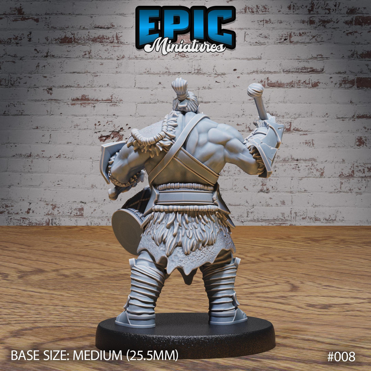 Orc Army Option #008 back DND miniature Orc Army Pack 16k resin