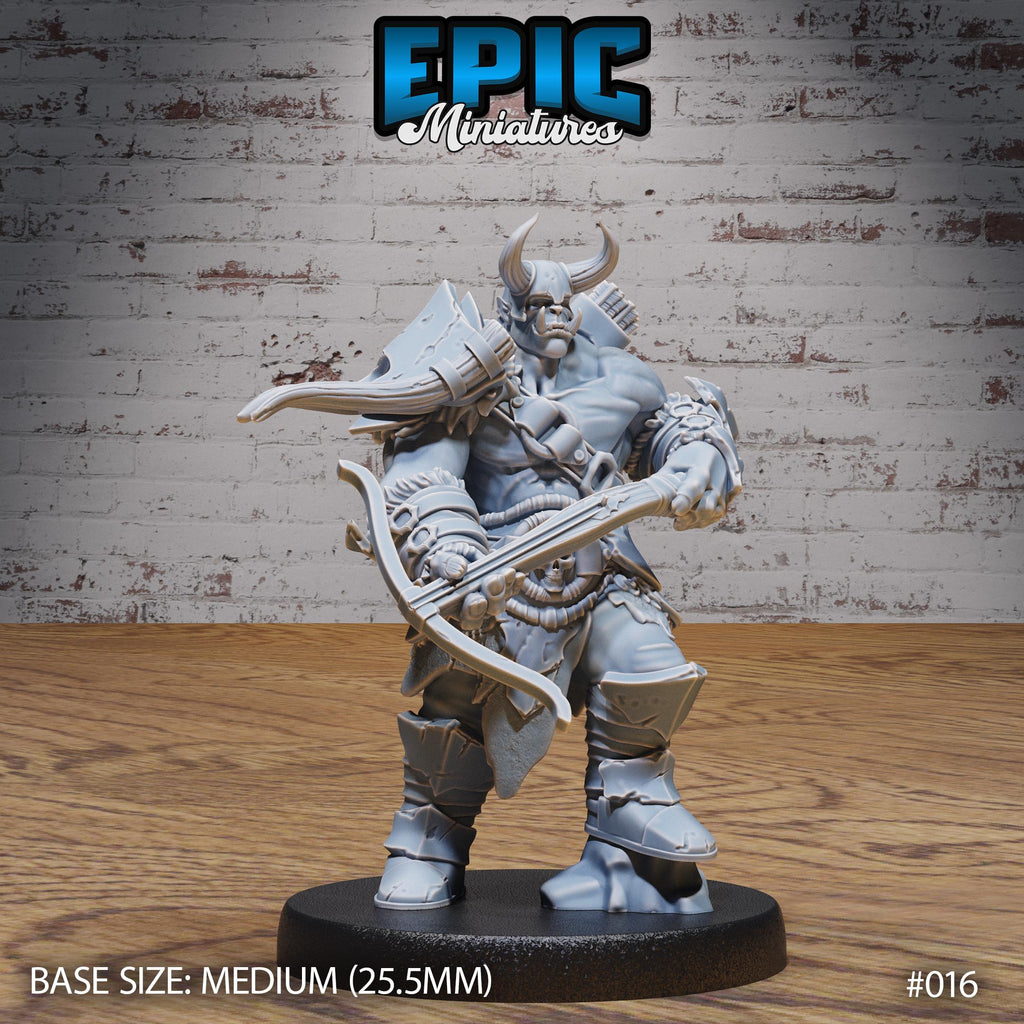 Orc Army Wolf Rider Option #016 front DND miniature Orc Army Pack 16k resin