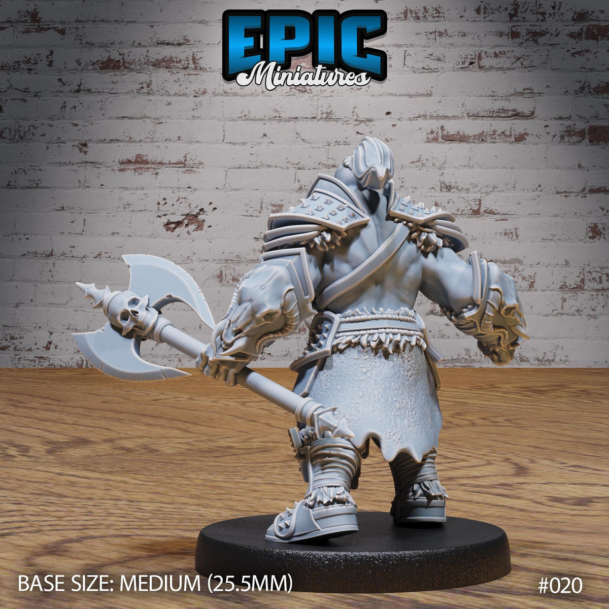 Orc Army Warrior Option #022 front DND miniature Orc Army Pack 16k resin