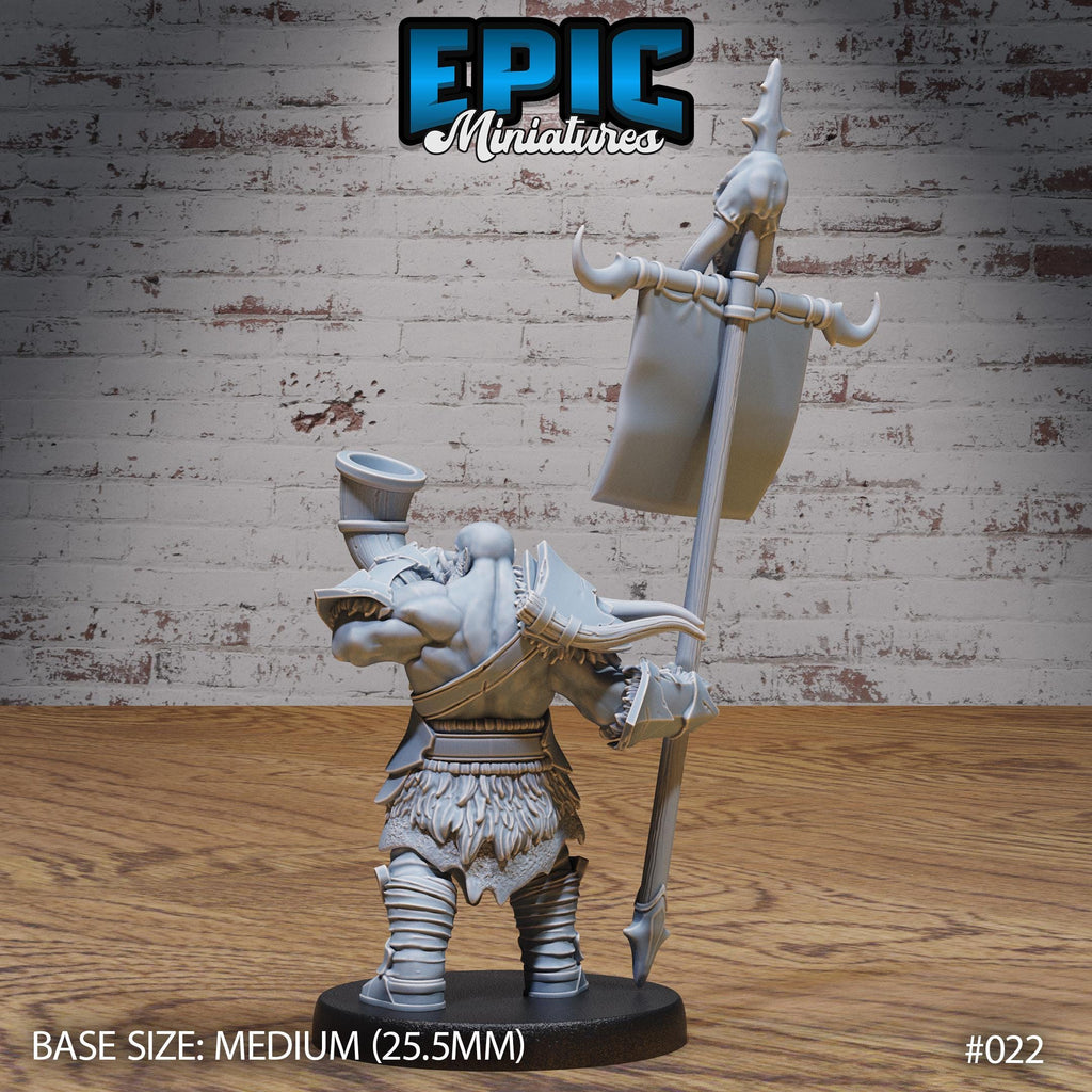 Orc Army Warrior #4 in 40mm scale front DND miniature Orc Army Pack 16k resin