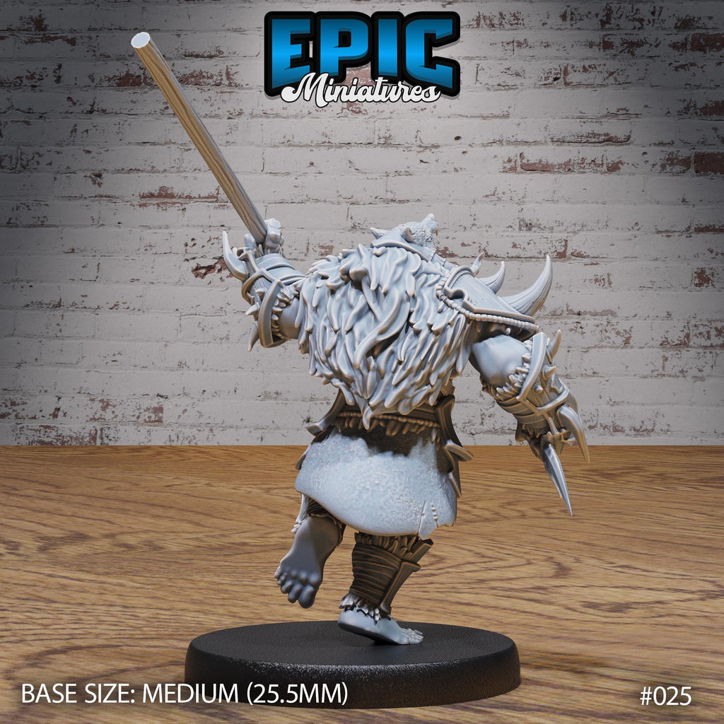 Orc Army Warrior Option #025 back DND miniature Orc Army Pack 16k resin
