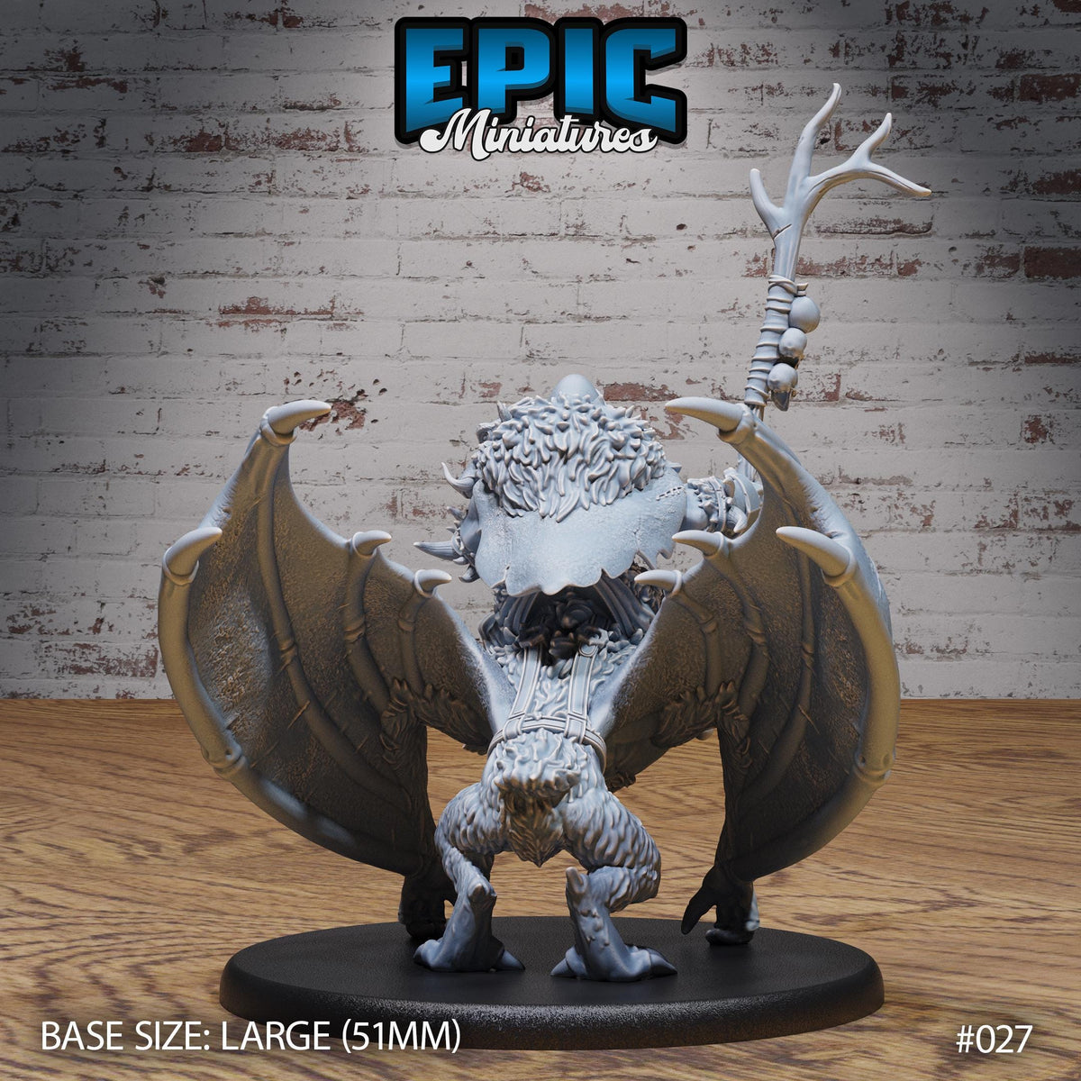 Orc Army Bat Rider Option #027 back DND miniature Orc Army Pack 16k resin