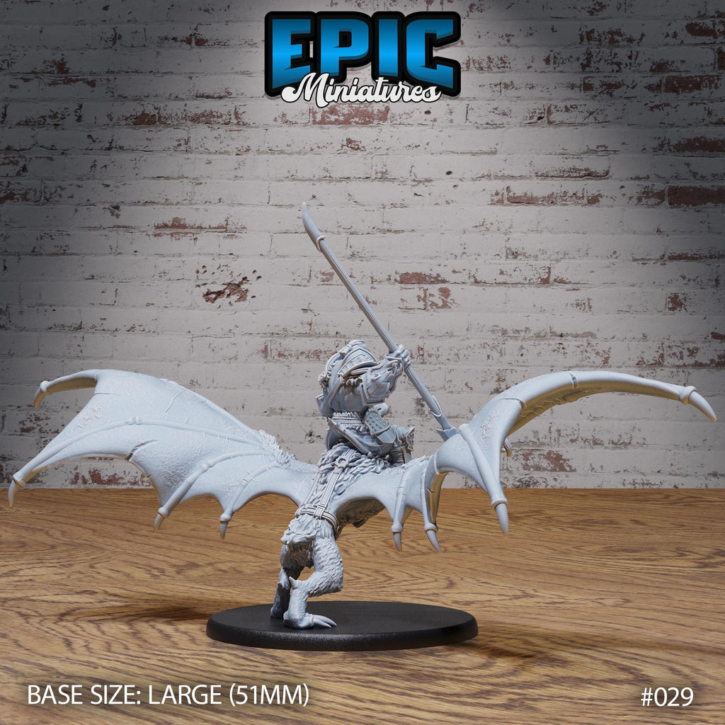 Orc Army Bat Rider Option #029 back DND miniature Orc Army Pack 16k resin