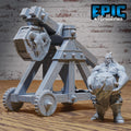 Orc Army Siege Catapult Set of 3 DND miniatures group photo Orc Army Pack