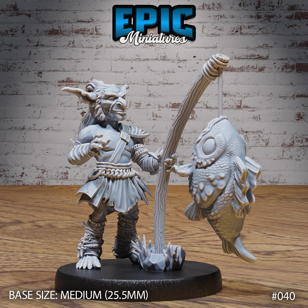 Classic Goblin Fisherman Option #039 front DND miniature Orc Army Pack 16k resin