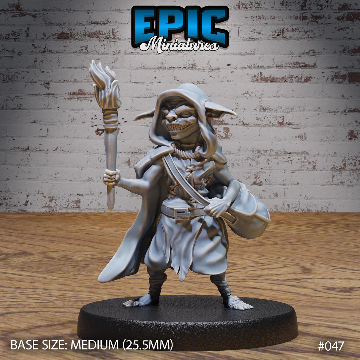 Goblin Tribe King Option #047 front DND miniature Orc Army Pack 16k resin