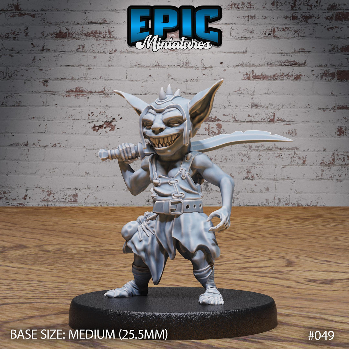 Goblin Tribe King Option #049 front DND miniature Orc Army Pack 16k resin