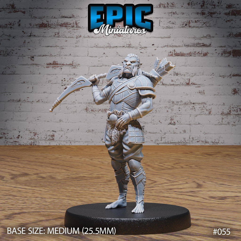 Hobgoblin Hunter Option #055 front DND miniature Orc Army Pack 16k resin