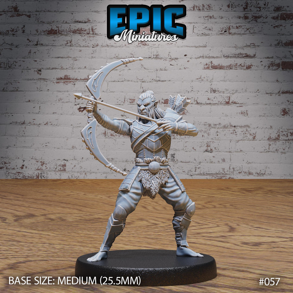 Hobgoblin Hunter Option #057 front DND miniature Orc Army Pack 16k resin