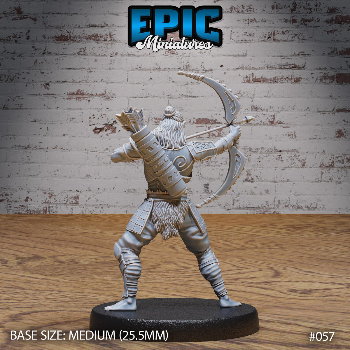 Hobgoblin Hunter Option #057 back DND miniature Orc Army Pack 16k resin